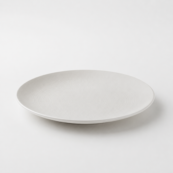 White Lohan Modulo Nature Kaolin Dinner Plate 27.5 cm
