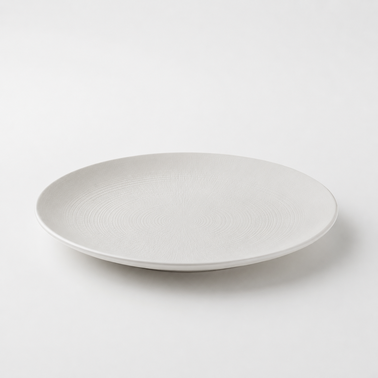 White Lohan Modulo Nature Kaolin Dinner Plate 27.5 cm