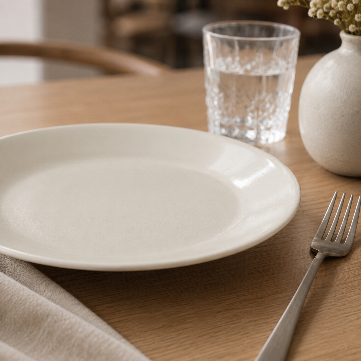 Dinner Plate Aralia Sour Cream 25.5 cm 3