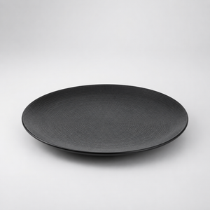 Dinner Plate Modulo Nature Noir Black Lohan 28 cm
