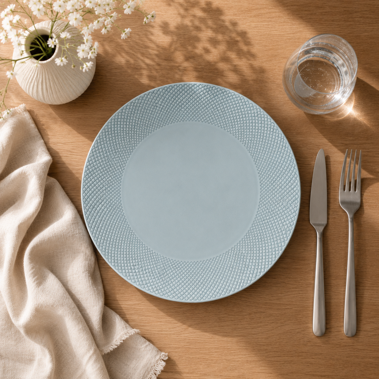 Dinner Plate Trilliant Duck Egg Blue 28 cm 3