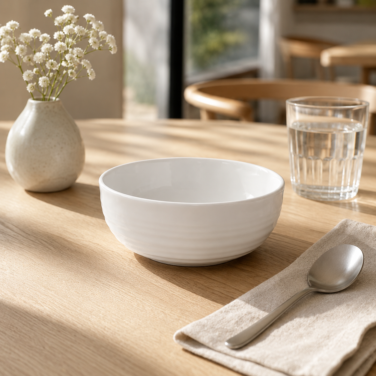 Cereal Bowl Artisan White 15 cm 5