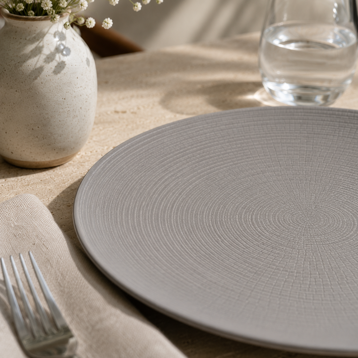 Salad Plate Lohan Gray 21.5 cm 4