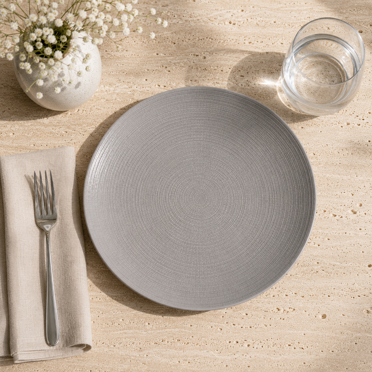 Salad Plate Lohan Gray 21.5 cm 3