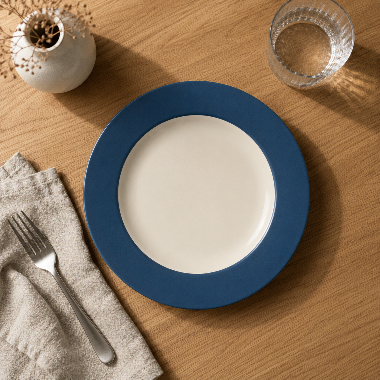 Rim Salad Plate Colorwave Blue 21 cm 3