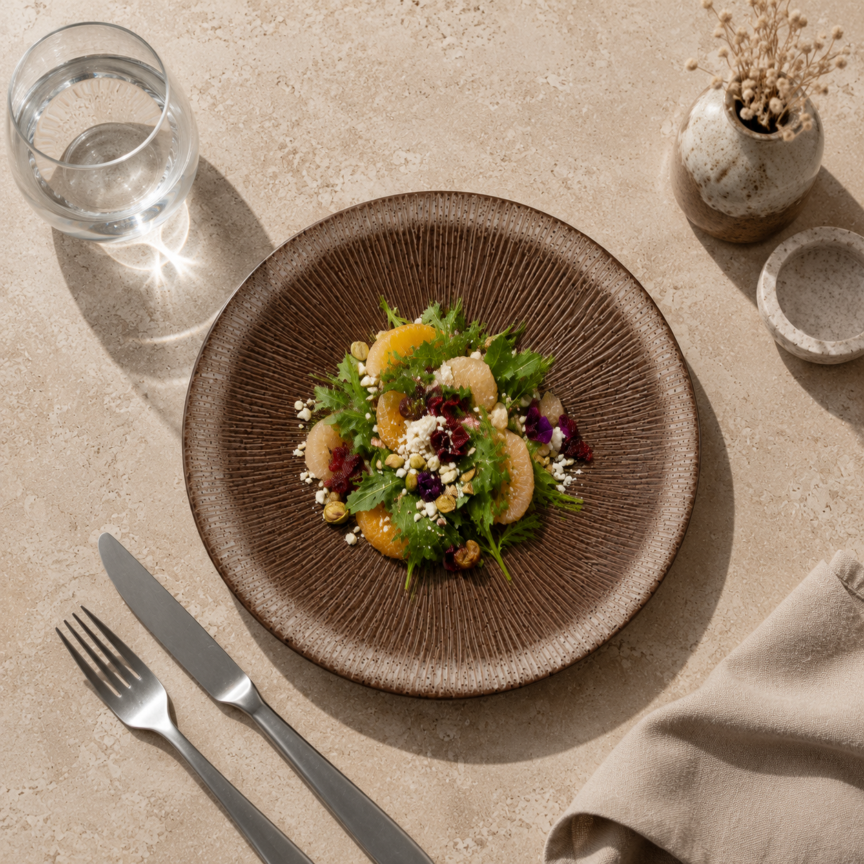 Atelier Black Oilbase Mohs Brown Salad Plate 21 cm 5