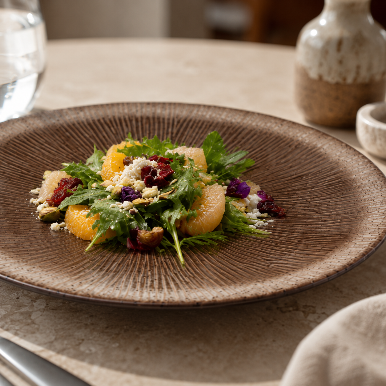 Atelier Black Oilbase Mohs Brown Salad Plate 21 cm 4