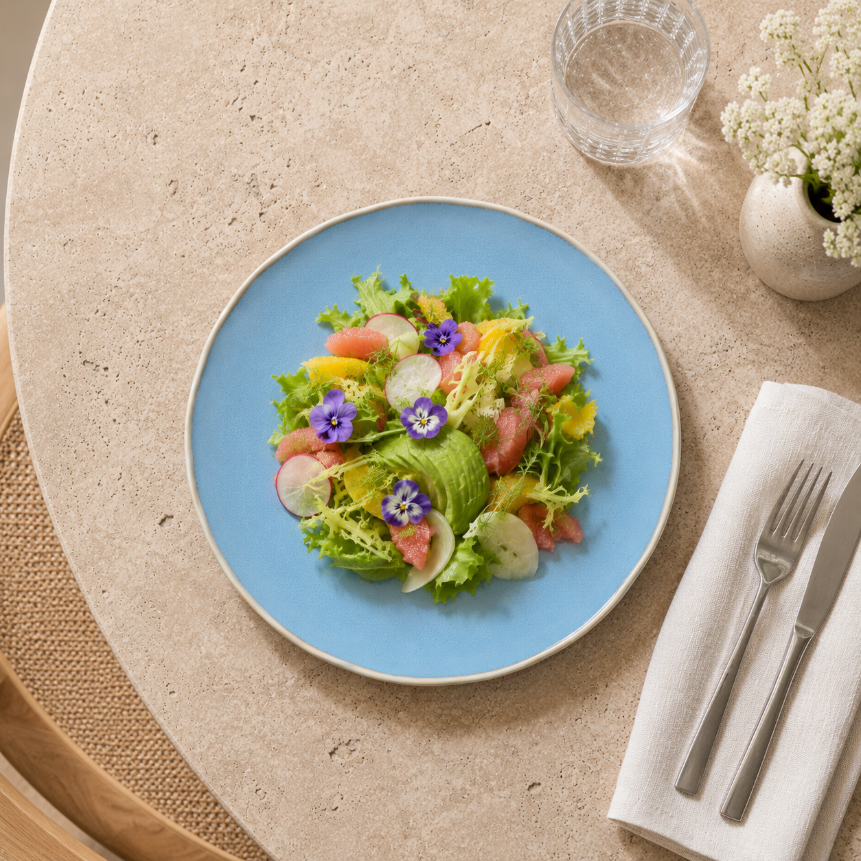 Pizzara Alinea Blue Salad Plate 21 cm 5