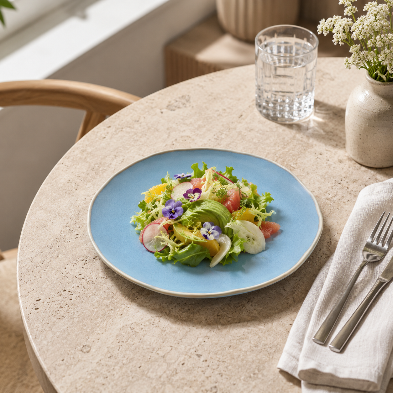 Pizzara Alinea Blue Salad Plate 21 cm 4