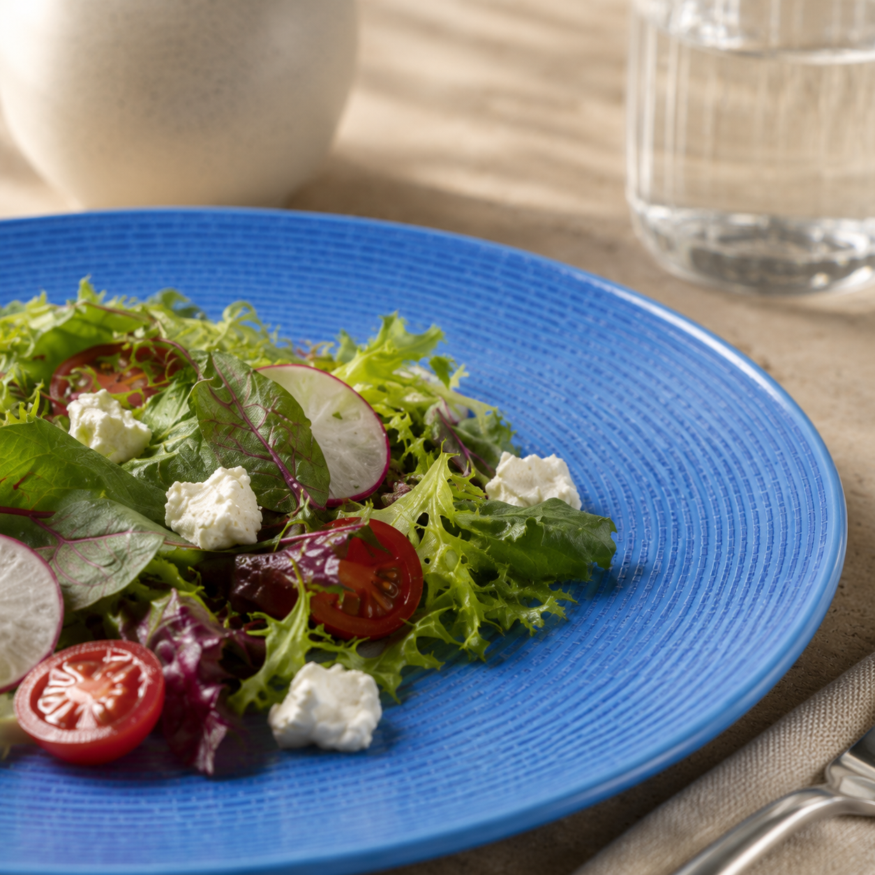 Salad Plate Soft Effect Artist Blue 21 cm 4