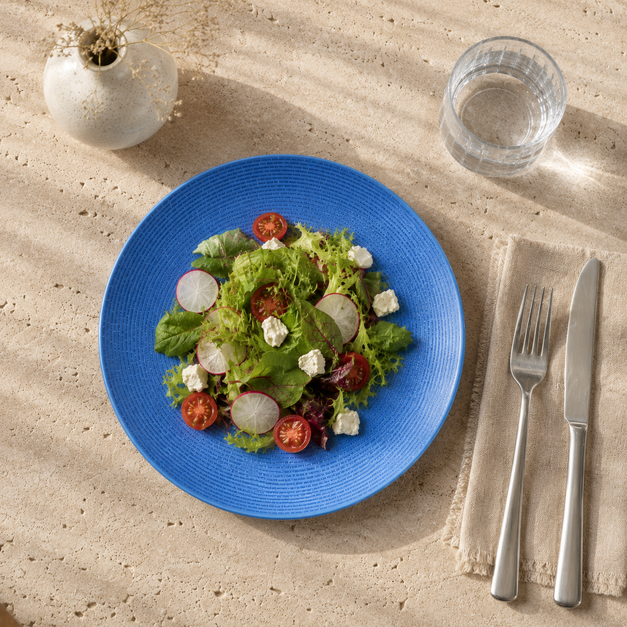 Salad Plate Soft Effect Artist Blue 21 cm 5