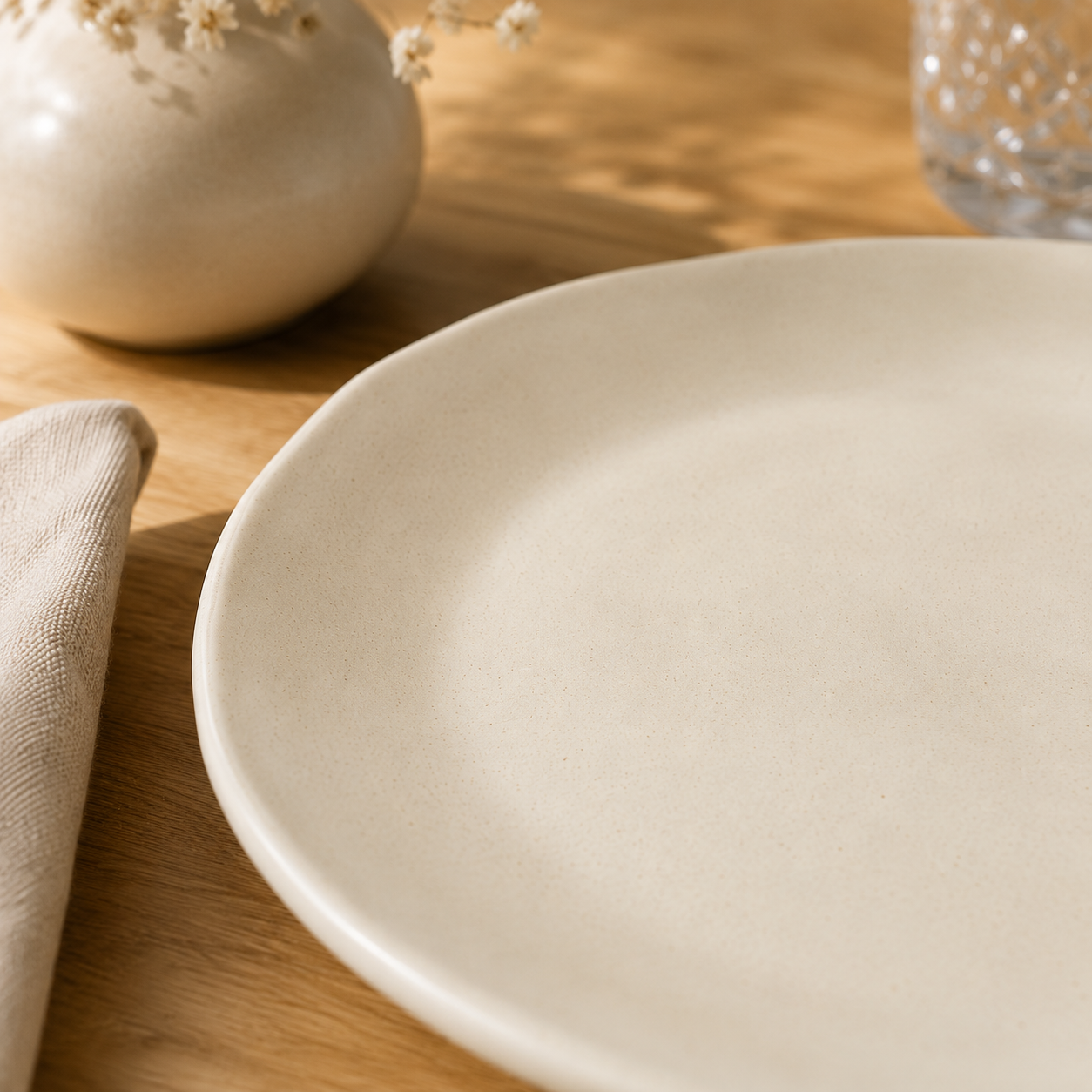 Salad Plate Aralia Sour Cream 23 cm 4