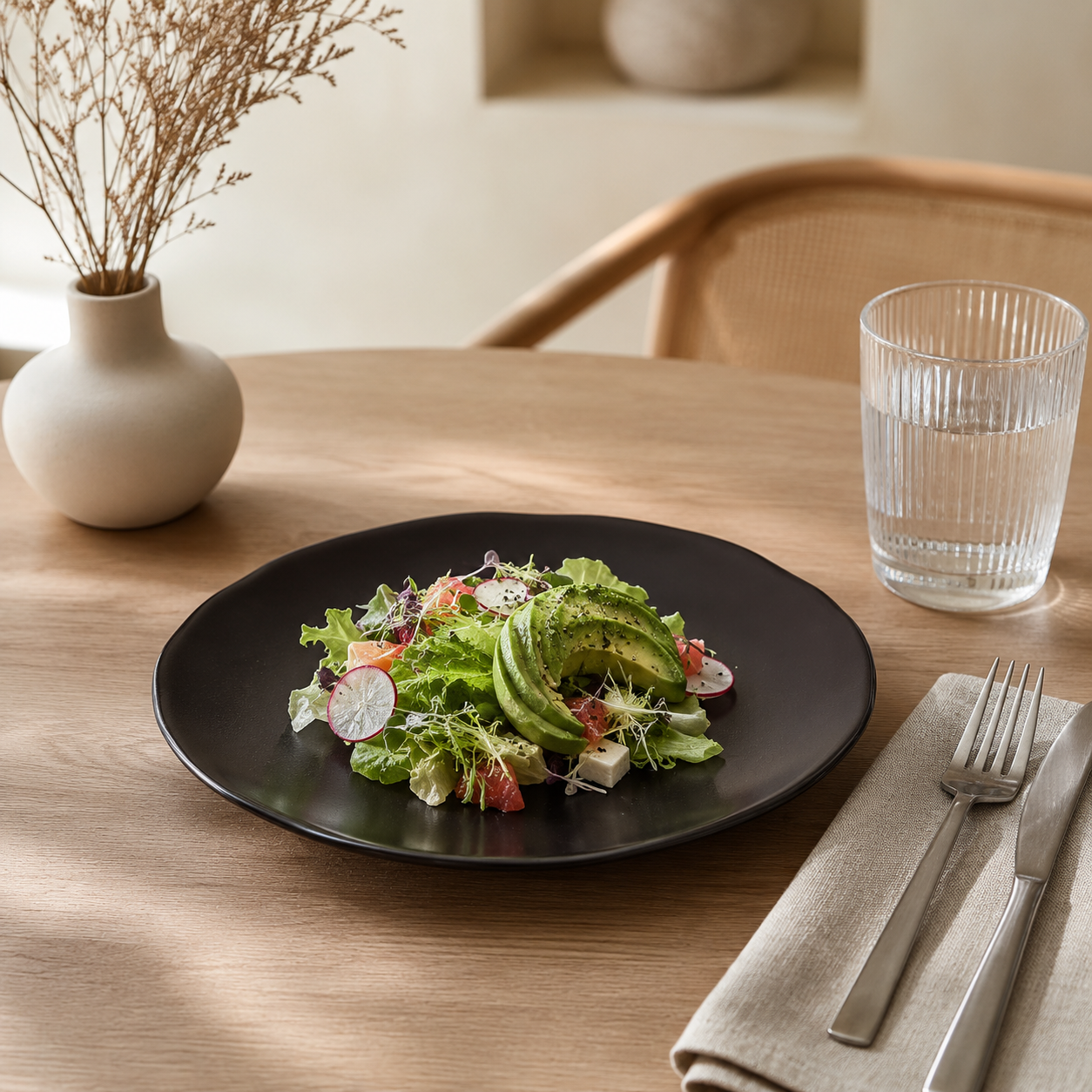 Black Heirloom Salad Plate 20.5 cm 4