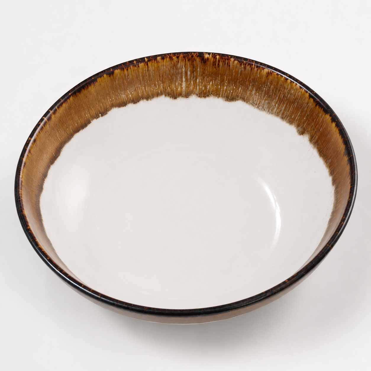 Cascade Coupe Salad Bowl – Brown 22.5 cm 2