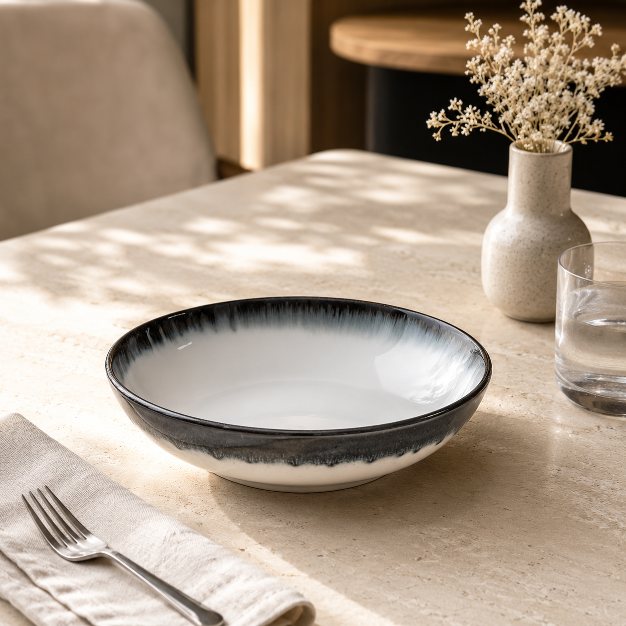 Cascade Coupe Salad Bowl – Grey 22.5 cm 5
