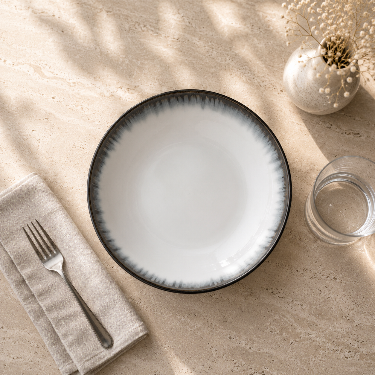 Cascade Coupe Salad Bowl – Grey 22.5 cm 4