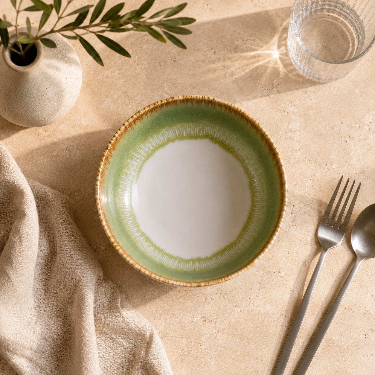 Cascade Bowl Green 16.5 cm 5