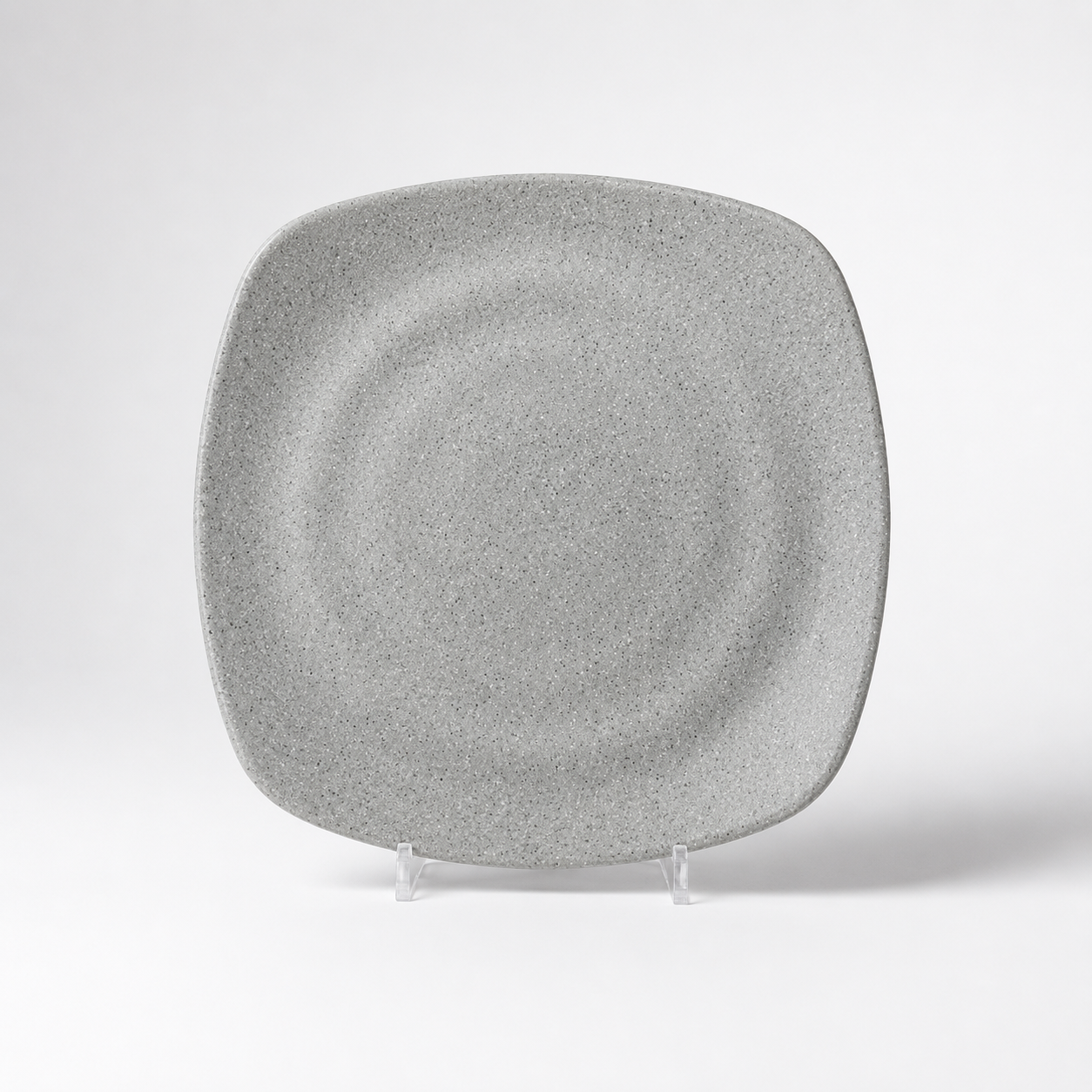Clay Grey Squared Plate 24.5 cm