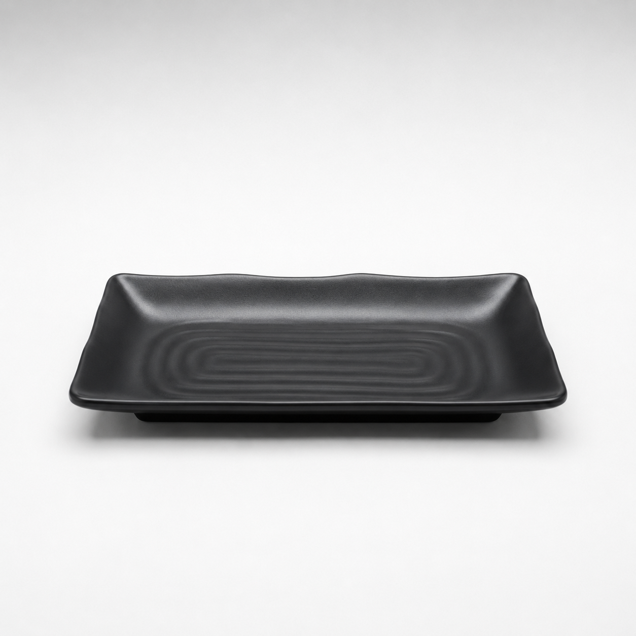 Stone Black Long Plate 8 Inch
