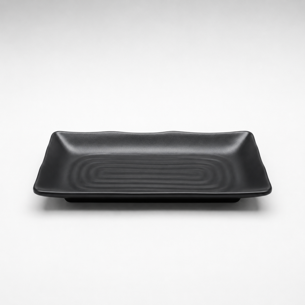 Stone Black Long Plate 8 Inch