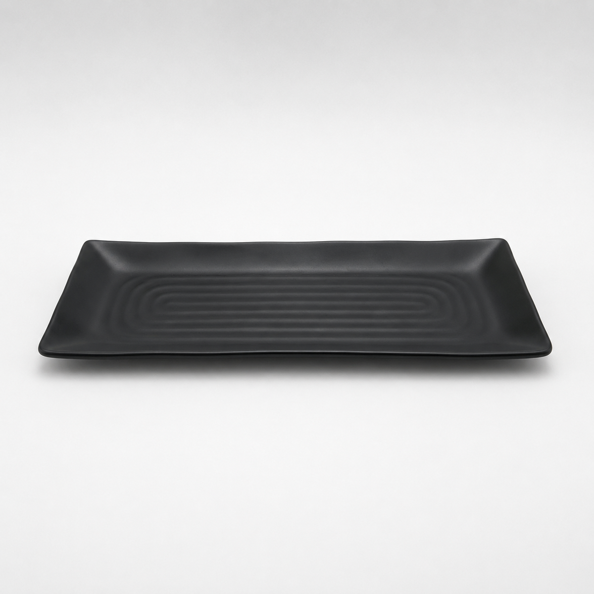 Stone Black Long Plate 30cm