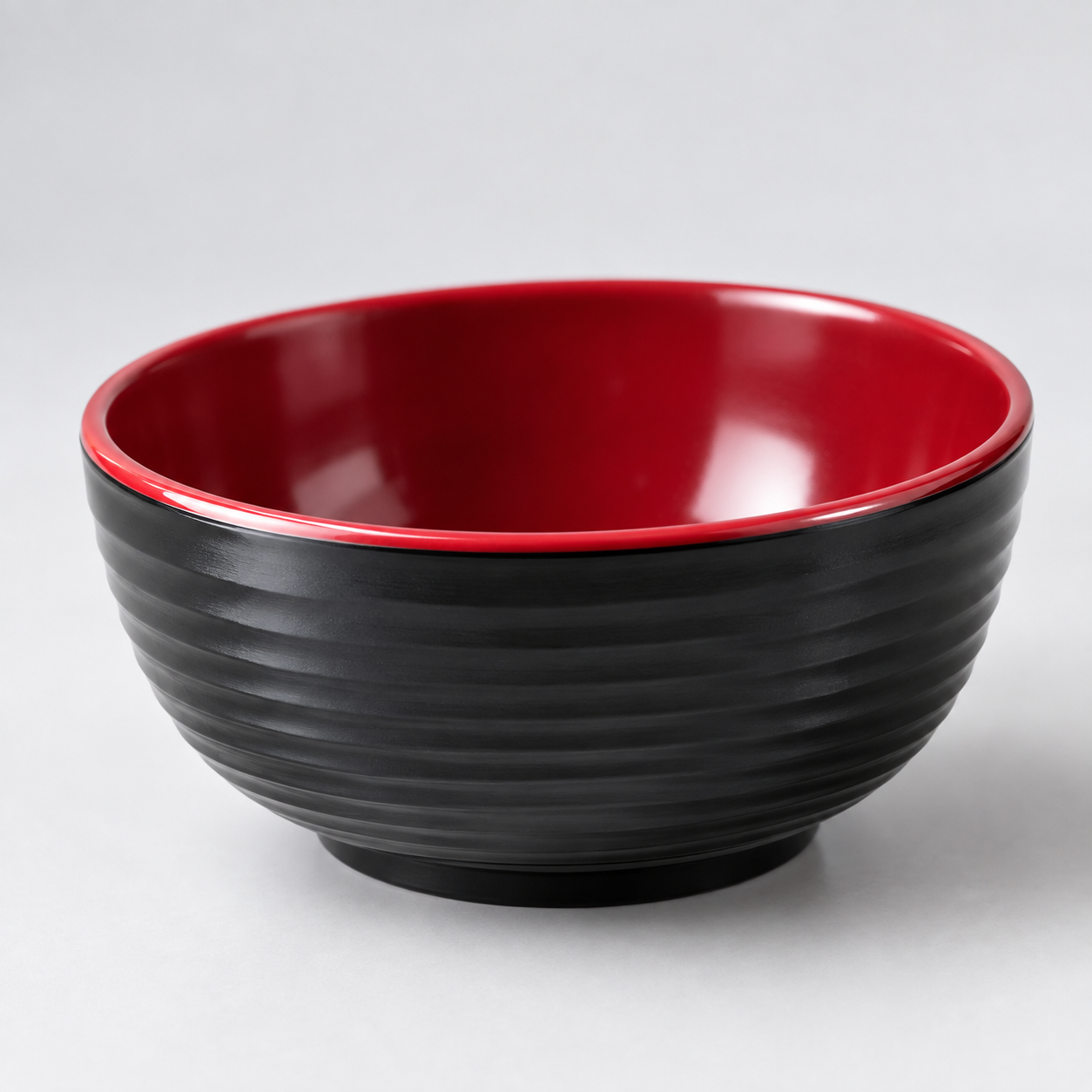 Red & Black Swirl Melamine Salad Bowl 9.3cm
