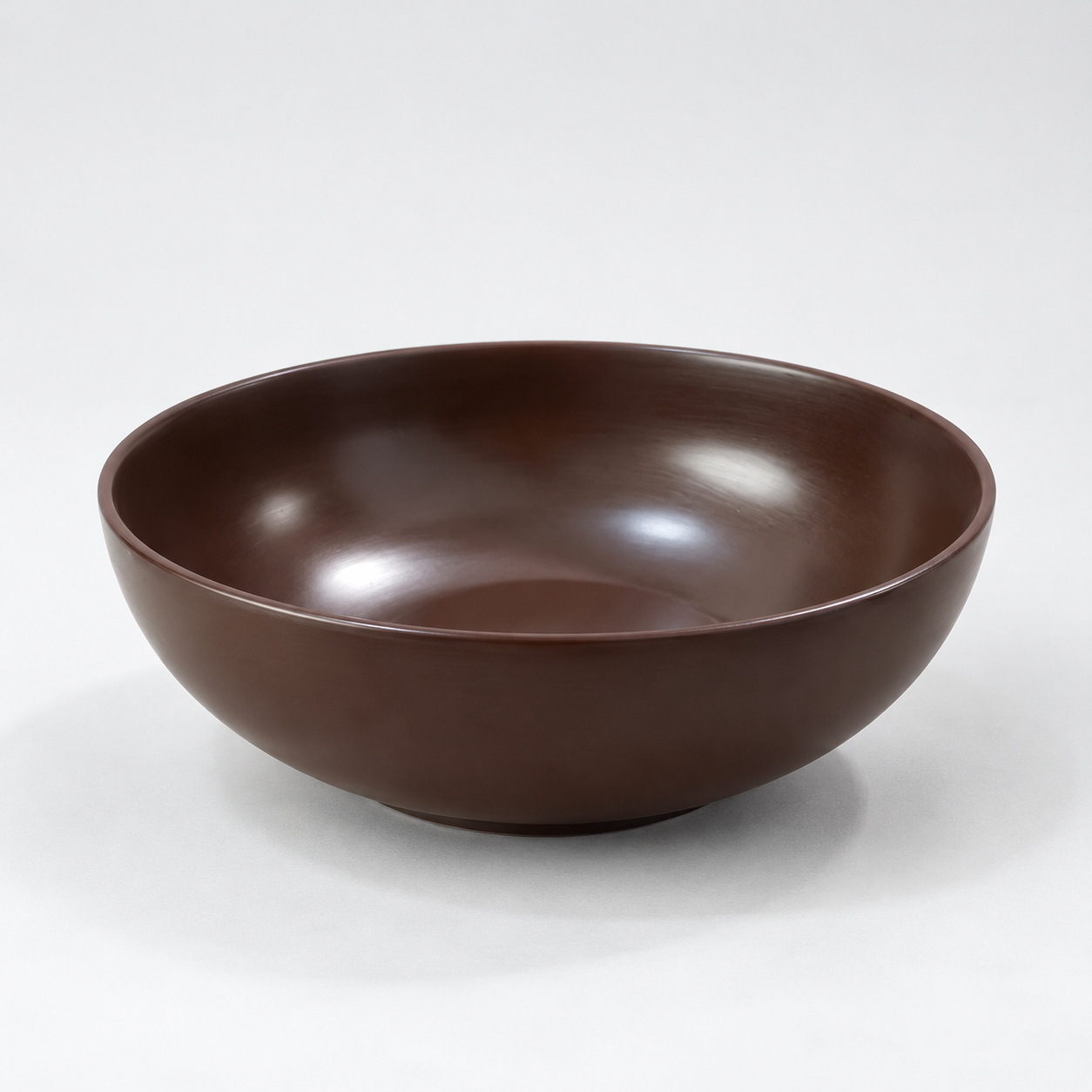 Deep Brown Coupe Bowl 19 cm