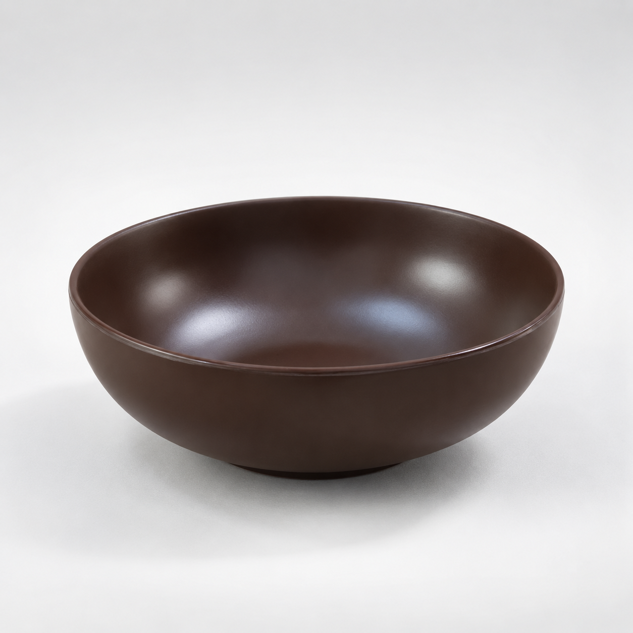 Deep Brown Coupe Bowl 17.5cm