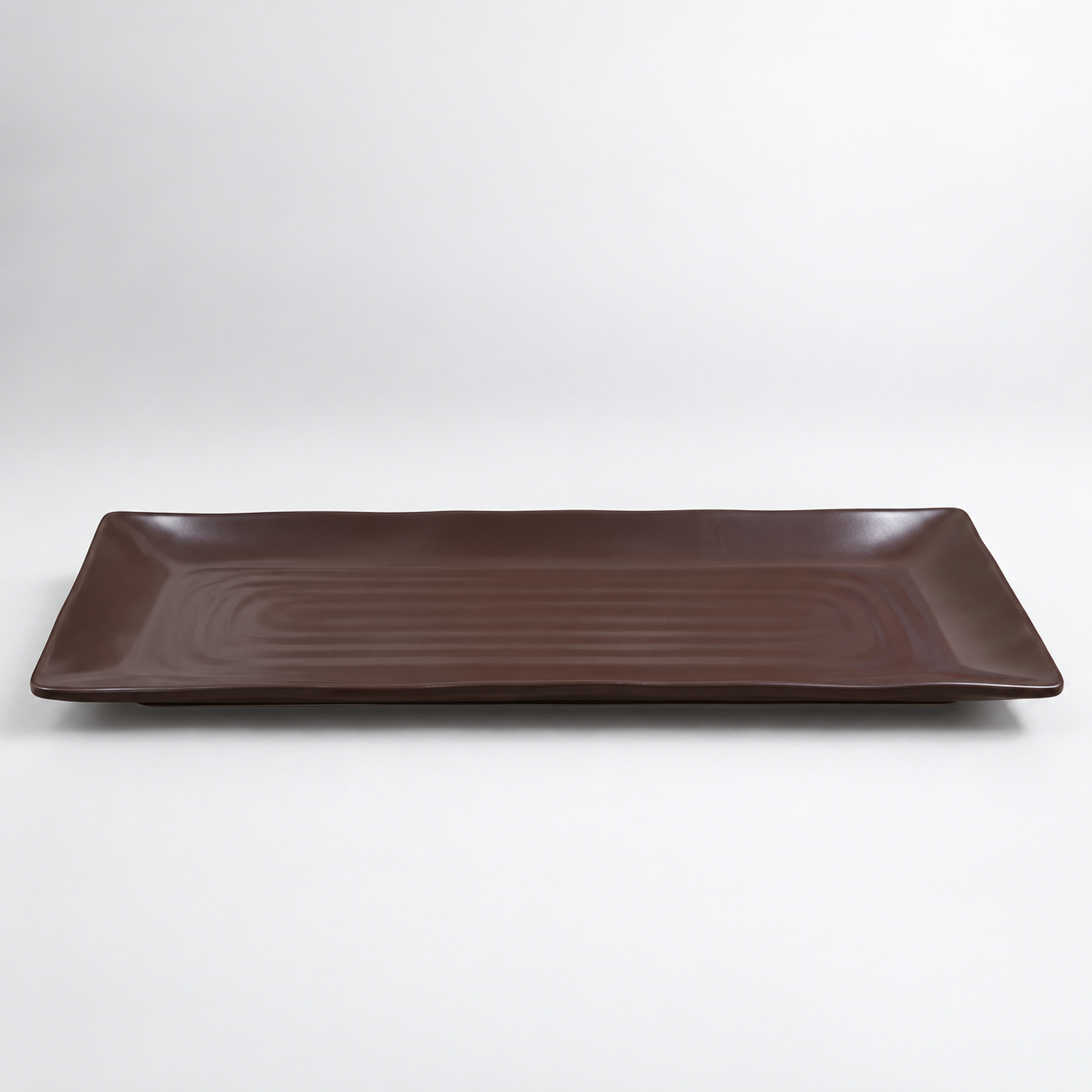 Deep Brown Long Plate