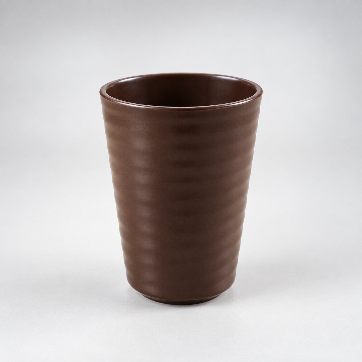 Deep Brown Swirl Tea Cup 260ml