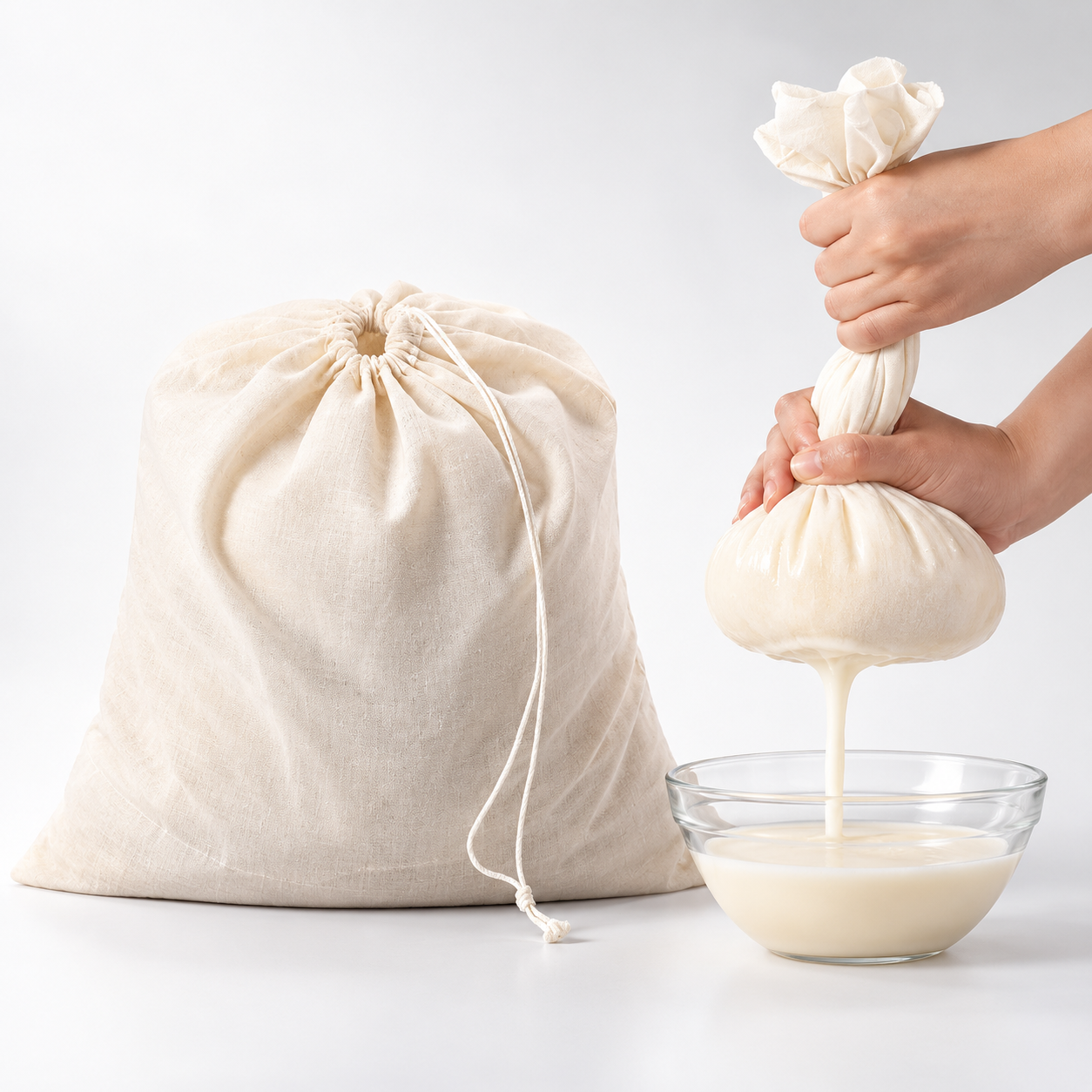 Nylon Drawstring Filter Bag Reusable Mesh 300