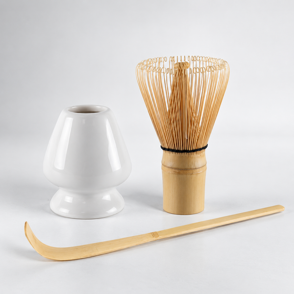 Matcha Set Kit Chasen Stand & Chashaku Bamboo 3 PCS