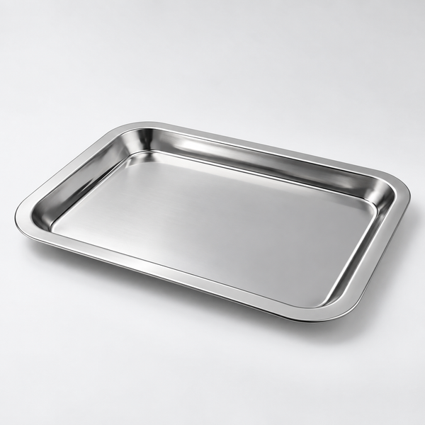 Stainless Steel Kitchen Prep Tray 26.5 × 19 cm