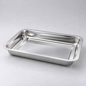 Stainless Steel Steam/Grill Tray Deep 31 x 21.5 x 4.5 cm