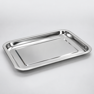 Stainless Steel Steam / Grill Tray Shallow 31.5 x 21.5 cm