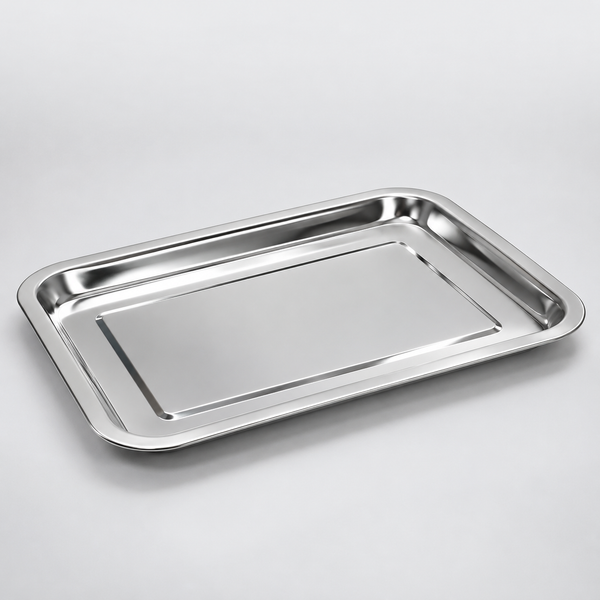 Stainless Steel Steam / Grill Tray Shallow 31.5 x 21.5 cm