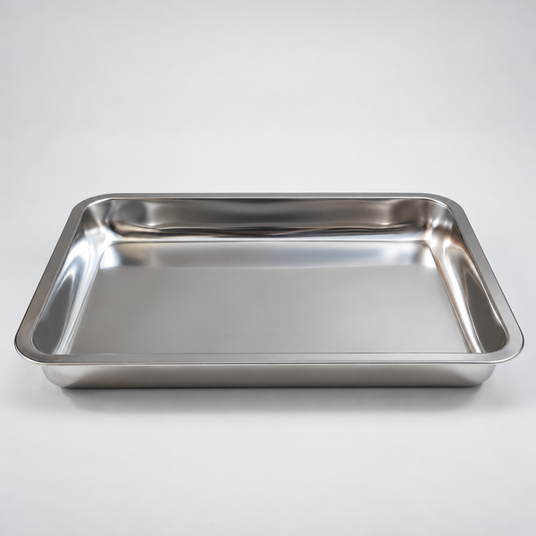 Stainless Steel Kitchen Prep Tray Deep 40 x 30 x 4.8 cm