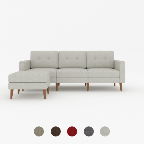 Marseille 3-Seater Sofa Set + Ottoman