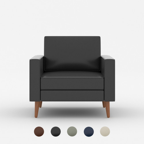 Mavis Leather Single-Seater Sofa