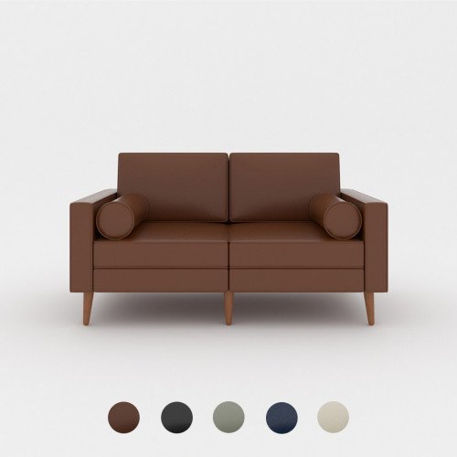 Villanova Leather Double-Seater Sofa