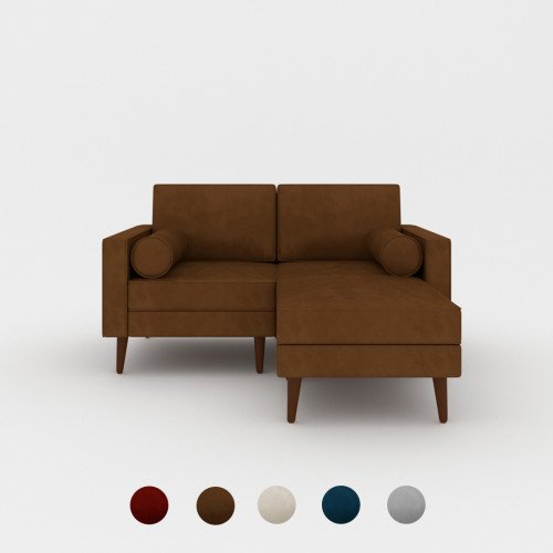 Villanova Velvet Sectional 2-Seater Sofa