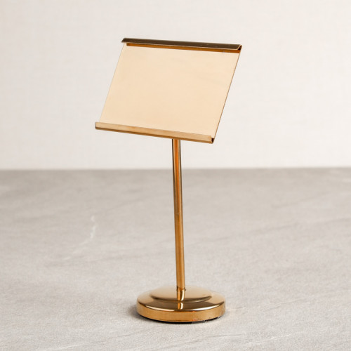 Casual Menu Card Holder Gold