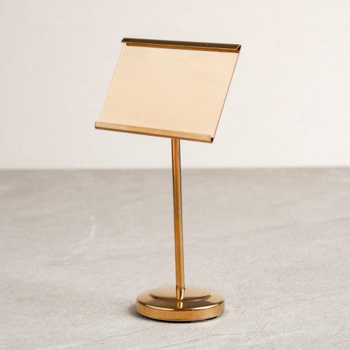 Casual Menu Card Holder Gold
