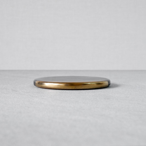 Chic Gold & Black Coaster Round 9.5cm