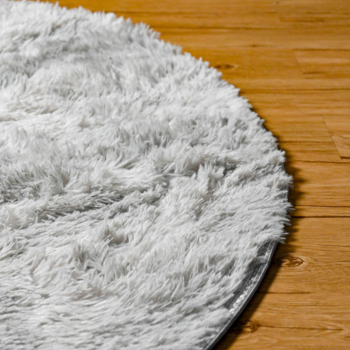Cozhome Fluffy Area Rug Round 160cm - Grey