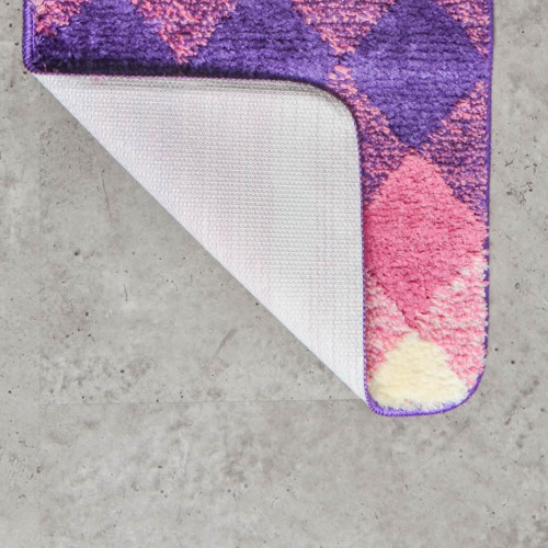 Diamond Bath Rug Violet 4