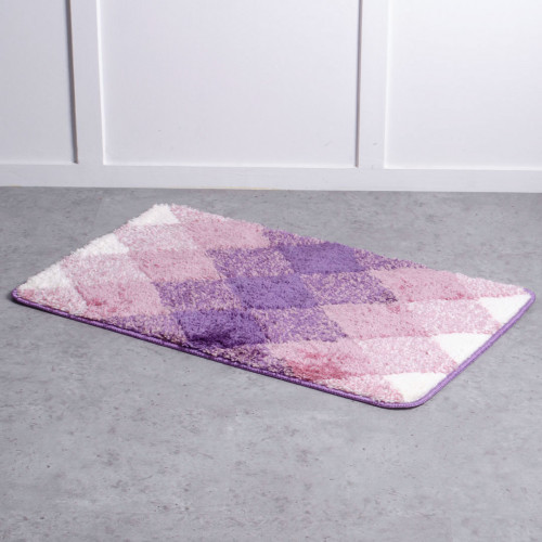 Diamond Bath Rug Violet 5
