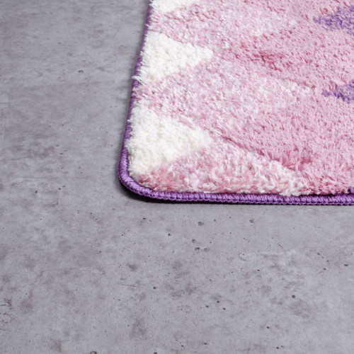 Diamond Bath Rug Violet 9