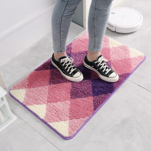 Diamond Bath Rug Violet 11