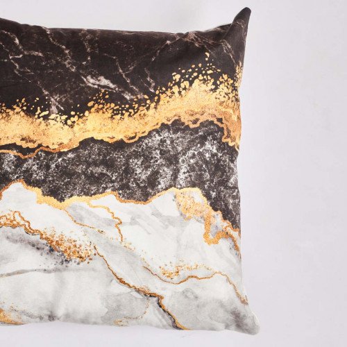 Gold Marble Pillow Case 45 x 45cm - Spatial Grey